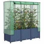 Plantenbak Verhoogd Rattanlook + Kas - Retourdeal! 35% Ko..., Kunststof, 100 cm of meer, Nieuw, Ophalen of Verzenden