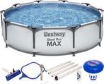 Bestway Zwembad Steel Pro Max 56406  FrameLink Systeem  Ø, Verzenden, 80 tot 120 cm, Rond, Opzetzwembad