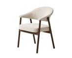 Eetkamerstoel Elk eiken Bruin - Beige, Huis en Inrichting, Ophalen of Verzenden, Nieuw