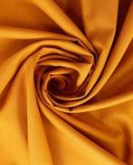 Poplin Katoen Saffraan Geel Extra Breed (280 cm), Hobby en Vrije tijd, Stoffen en Lappen, Nieuw, Geel