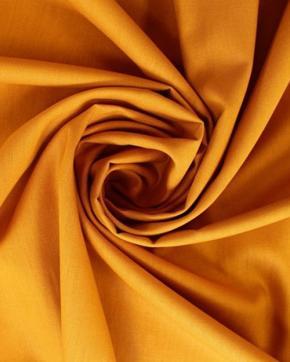 Poplin Katoen Saffraan Geel Extra Breed (280 cm), Hobby en Vrije tijd, Stoffen en Lappen, Geel, Nieuw