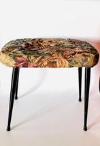 1940-1950 - Poggiapiedi - Kruk - Hout, IJzer, Textiel