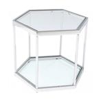 *WOONWINKEL* Kare Design Comb Silver Zeshoekige Bijzettafel, Verzenden, Nieuw
