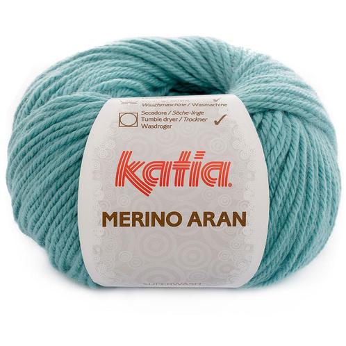 Katia Merino Aran - 86 waterblauw - Merinogaren, Hobby en Vrije tijd, Breien en Haken, Ophalen of Verzenden