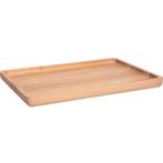 Dienbladen | Bamboe | Houtlook | 6 Stuks | 215x150x16(h)mm, Verzenden, Nieuw in verpakking
