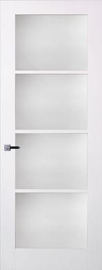 Binnen deur Skantrae CUBE, wit, glas, 211,5*88cm, 80 tot 100 cm, Glas, Zo goed als nieuw, Ophalen