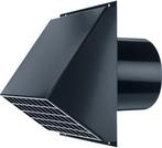 Burgerhout ventilatie muurrooster - ø125 - zwart, Verzenden, Nieuw