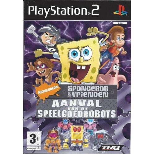 Spongebob en zijn Vrienden Aanval van de Speelgoedrobots, Spelcomputers en Games, Games | Sony PlayStation 2, Zo goed als nieuw