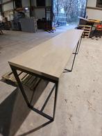 Lange industriële bartafel – 300 x 55 x 106 cm gebruikt,, Ophalen of Verzenden, Gebruikt