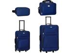 Trolley Reiskofferset / Kofferset Athen - 5-delig - Blauw, Verzenden, Nieuw