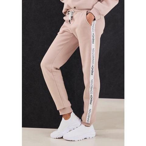 French Connection Sweatbroek met zij contraststrepen en, Kleding | Dames, Broeken en Pantalons, Nieuw, Verzenden