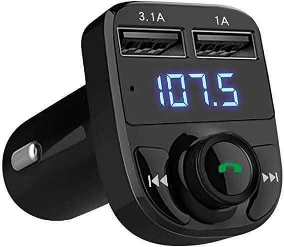 FM transmitter draadloos + Bluetooth 2x USB SD carkit auto, Auto diversen, Auto-accessoires, Nieuw, Verzenden