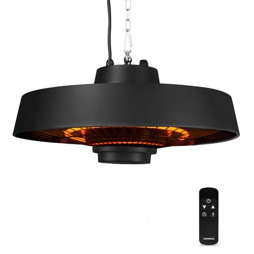 Heater Vulcano 2000W – Hangend | Incl. afstandsbediening &, Huis en Inrichting, Lampen | Plafondlampen, Nieuw, Verzenden
