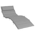 Ligbed Kussen Grijs - Tuinkussen - Tweedekansje - 180x60x..., Tuin en Terras, Ophalen of Verzenden, Nieuw