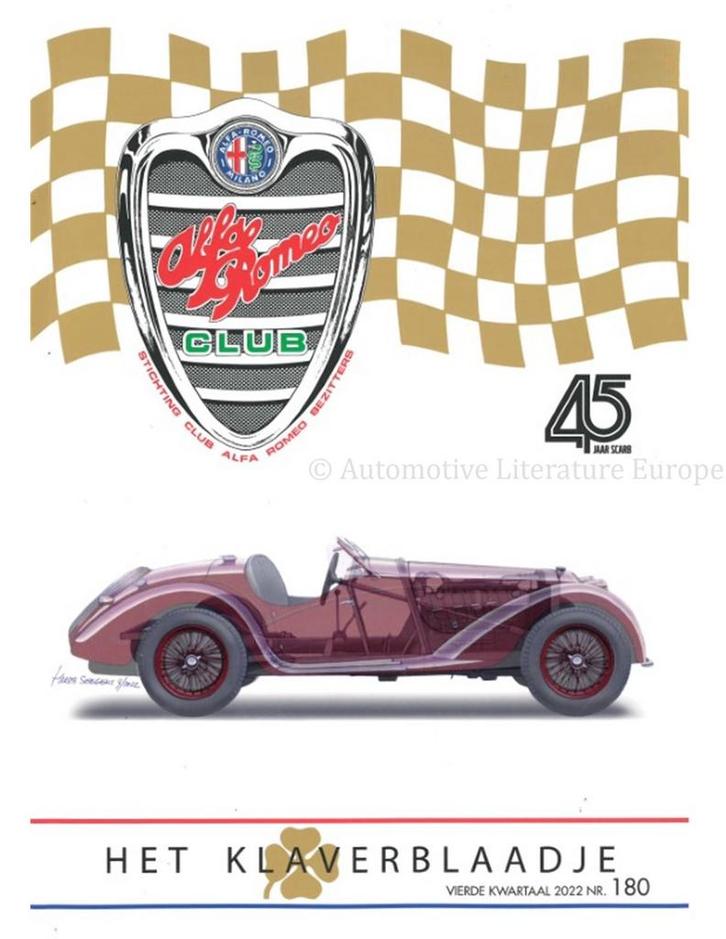 2022 ALFA ROMEO CLUB HET KLAVERBLAADJE 180 NEDERLANDS, Boeken, Auto's | Folders en Tijdschriften, Alfa Romeo