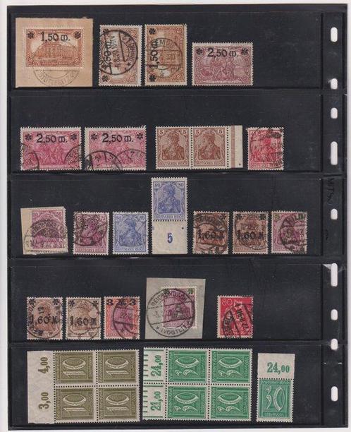 Duitse Rijk 1916/1923 - verzameling-achtige collectie INFLA, Postzegels en Munten, Postzegels | Europa | Duitsland