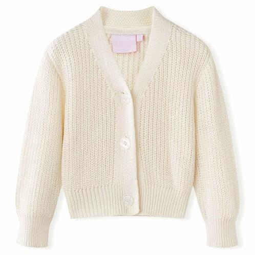 vidaXL Kindervest gebreid 104 sneeuwwit, Kinderen en Baby's, Kinderkleding | Overige, Nieuw, Verzenden