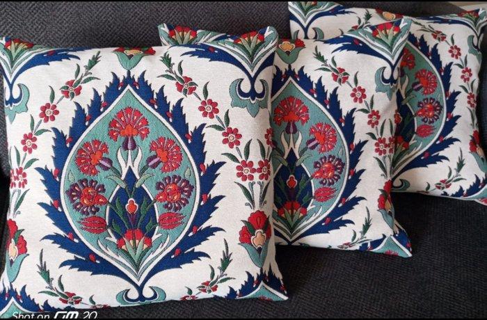 Wandtapijt (4) - 43 cm - 43 cm - Wandkleed geweven kussens, Antiek en Kunst, Curiosa en Brocante