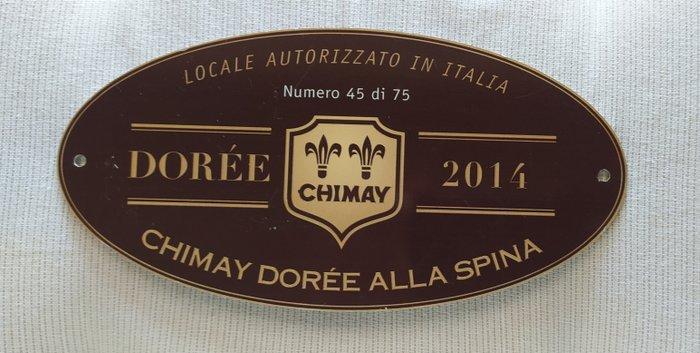 Chimay - Chimay Dorée - Reclamebord - Metaal, Antiek en Kunst, Antiek | Wandborden en Tegels