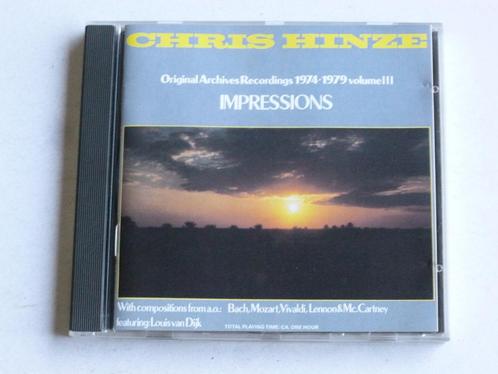 Chris Hinze feat. Louis van Dijk - Impressions, Cd's en Dvd's, Cd's | Klassiek, Verzenden