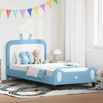 vidaXL Bedframe voor kinderen met hoofdbord Blauw 90 x 200, Verzenden, Nieuw, Blauw