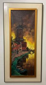 Johannes van Dijk (1913-2000) - Molen, Antiek en Kunst, Kunst | Schilderijen | Klassiek