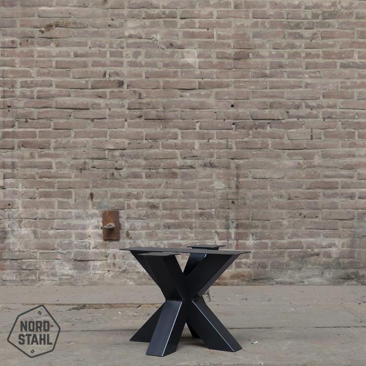 Stalen onderstel salontafel - Double x coffee leg - Nordstah, Huis en Inrichting, Tafelonderdelen, Nieuw, Verzenden