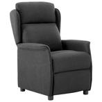 vidaXL Ligstoel Donkergrijs 67.5 x 93.5 x 101.5 cm Stof, Huis en Inrichting, Fauteuils, Verzenden, Nieuw