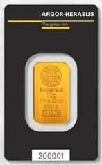 10 gram - Goud .999 - Argor-Heraeus, Switzerland, Argor, Postzegels en Munten