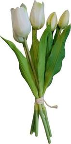 Tulpen Real Touch Wit Luxe Siliconen Latex Bundel 5 stuks, Ophalen of Verzenden, Nieuw