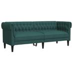 Groene Chesterfield Bank vidaXL | Tweedekansje | Topdeal!..., Huis en Inrichting, Banken | Bankstellen, Minder dan 75 cm, Chesterfield