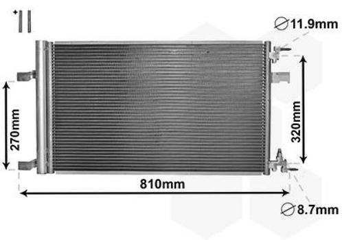 LUCHTCONDENSATOR VOOR CHEVROLET CRUZE J300 2009-2015, Auto-onderdelen, Airco en Verwarming, Nieuw, Ophalen of Verzenden
