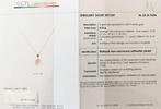Halsketting - 18 karaat Witgoud Parel - Diamant -, Sieraden, Tassen en Uiterlijk, Kettingen, Nieuw