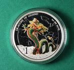 Tuvalu. 1 Dollar 2012 Dragons of Legend: China Dragon 1 oz