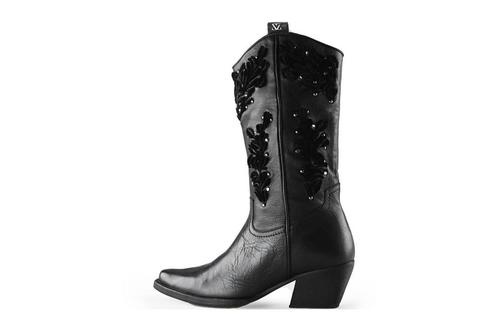 Lazamani Cowboy laarzen in maat 38 Zwart | 10% extra korting, Kleding | Dames, Schoenen, Zwart, Zo goed als nieuw, Verzenden