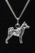 Zilveren Siberian husky staart op rug ketting hanger - groot, Sieraden, Tassen en Uiterlijk, Verzenden, Nieuw