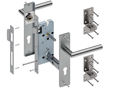 Deurklinkset tuinpoort | RVS, Tuin en Terras, Schuttingen, Minder dan 3 meter, Nieuw, IJzer, 1 tot 2 meter, Verzenden