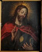 Escuela hispánica (XVII) - Salvator Mundi, Antiek en Kunst