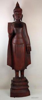 Groot standbeeld Staande Boeddha (110cm) - Beeld - Cambodja