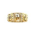 Vintage ring met zirkonia 12 krt, Ophalen of Verzenden, Nieuw