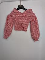 Zara Red Gingham Crop Top, Verzenden, Nieuw