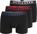 Schiesser - Maat 4 (S) - boxershorts Zwart, Kleding | Heren, Ondergoed, Verzenden