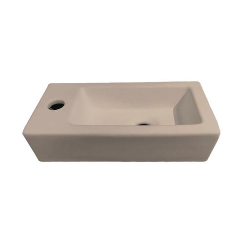 Fontein Best Design Morrano 37x18x9 cm Links Mat Khaki, Doe-het-zelf en Verbouw, Sanitair, Overige typen, Nieuw, Ophalen of Verzenden