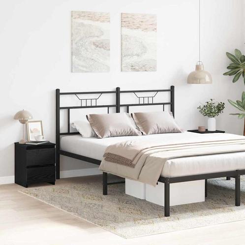 vidaXL Nachtkastje 2 pcs Zwart eiken 30 x 30 x 40 cm Bewerkt, Huis en Inrichting, Slaapkamer | Nachtkastjes, Nieuw, Minder dan 45 cm
