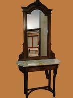 Wandtafel - Hout, Marmer, Metaal - Specchiera Marmo Siena, Antiek en Kunst