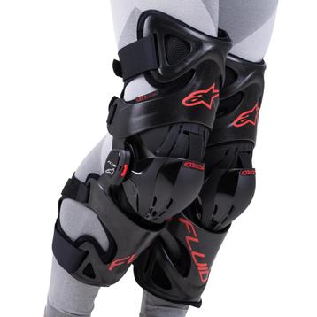 Kniebeschermers Alpinestars Fluid Pro Zwart-Rood beschikbaar voor biedingen