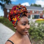 Afrikaanse Rood & Geel Mandala Patchwork hoofddoek - headwra, Kleding | Dames, Ophalen of Verzenden, Nieuw