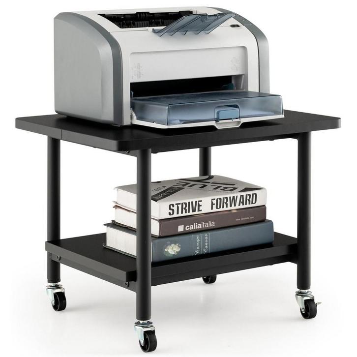 2dekans | Coast Printertafel met 4 Wielen - 49 x 40 x 38 cm, Huis en Inrichting, Bureaus, Zo goed als nieuw, Ophalen of Verzenden