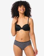 HEMA Dames hipsters stretch katoen - 2 stuks zwart, Verzenden, Zwart