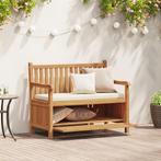 vidaXL Tuinkast Bank Bruin 228 x 60 x 90 cm Massief teakhout, Tuin en Terras, Tuinbanken, Verzenden, Nieuw